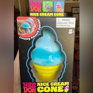 Schylling NeeDoh Nice Cream Cones
BLUE Ice Cream Swirl Squishy TikTok fav